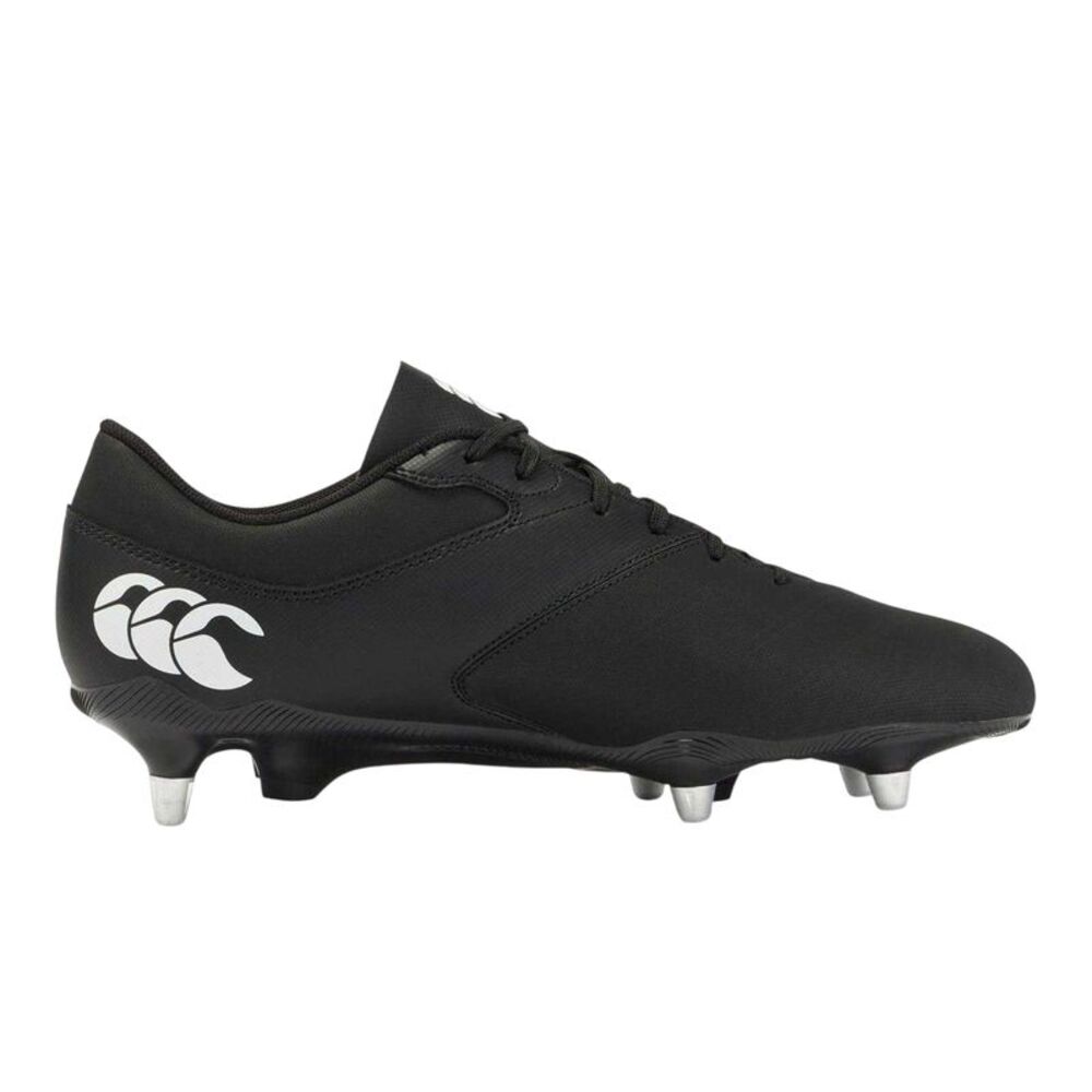 Canterbury Mens Phoenix Raze SG Durable Soft Ground Rugby Boots / Black/White
